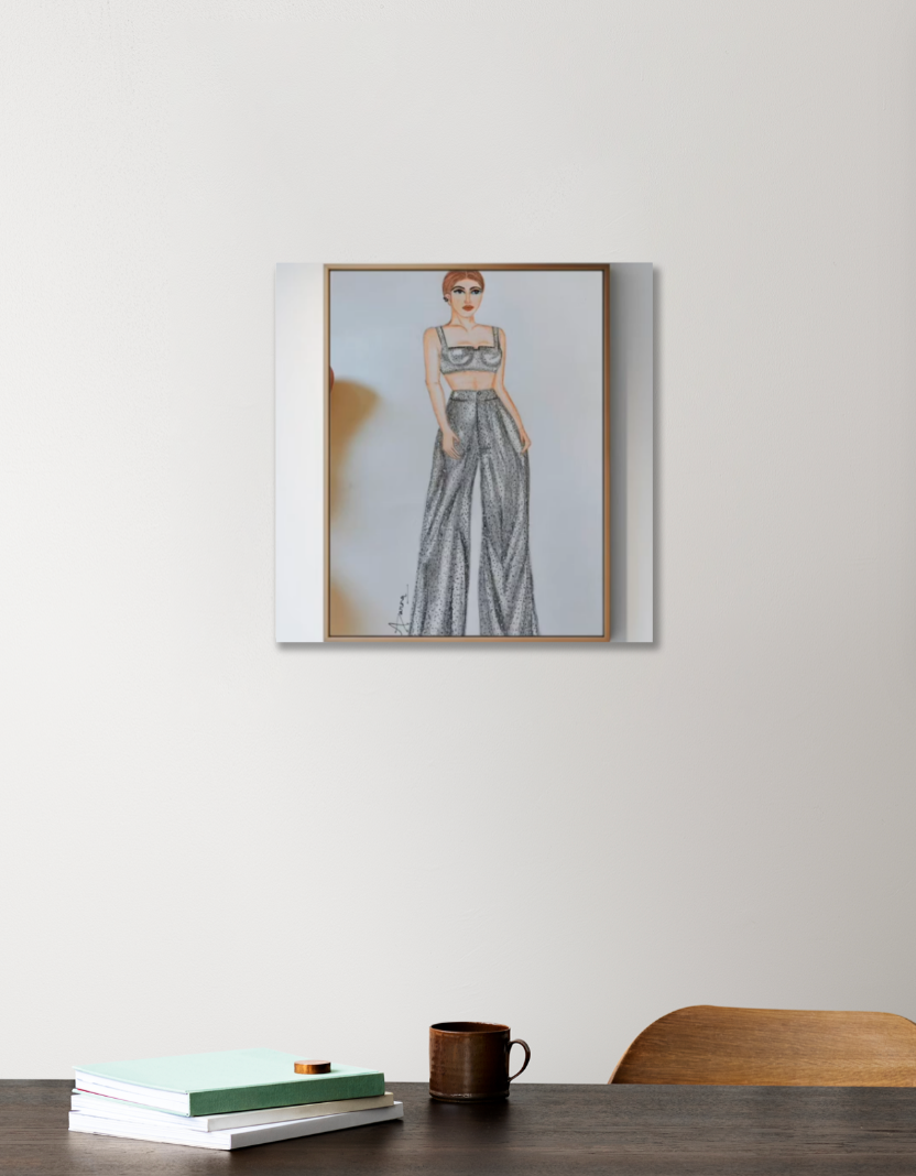 Illustration by Aparna 12"x12" Acrylic Square Poster by APARNA CHAUHAN