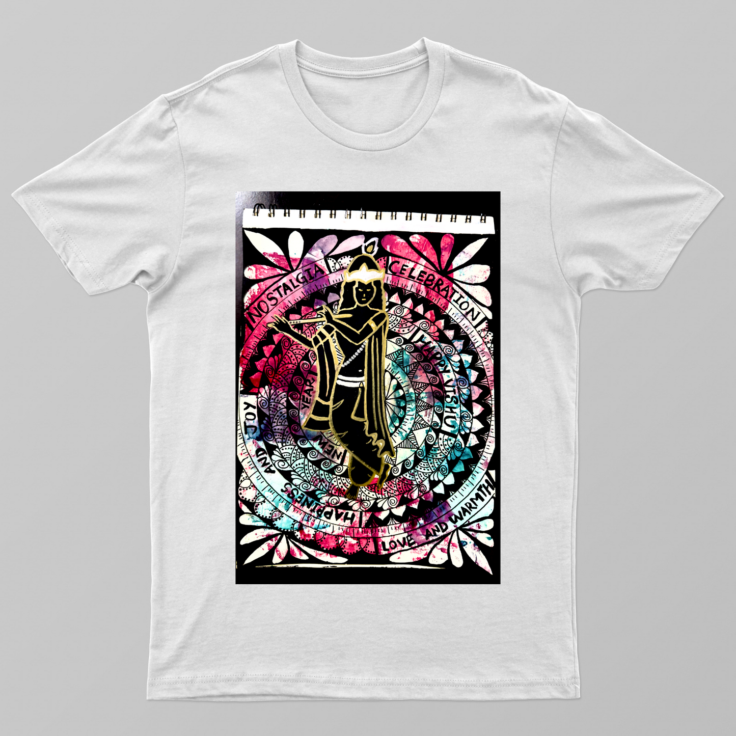Krishna Tshirt Unisex T-shirt by Tanya Singh