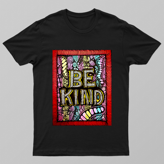 Be Kind Doodle Unisex T-shirt by Tanya Singh