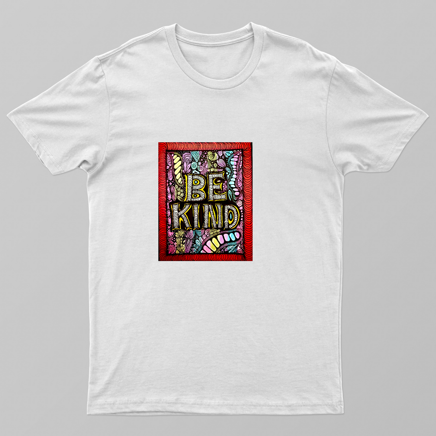Be Kind Doodle Unisex T-shirt by Tanya Singh