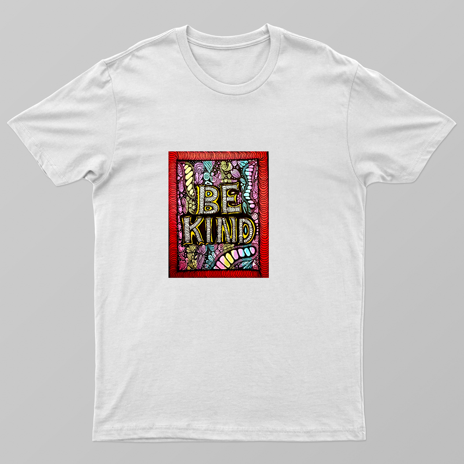 Be Kind Doodle Unisex T-shirt by Tanya Singh