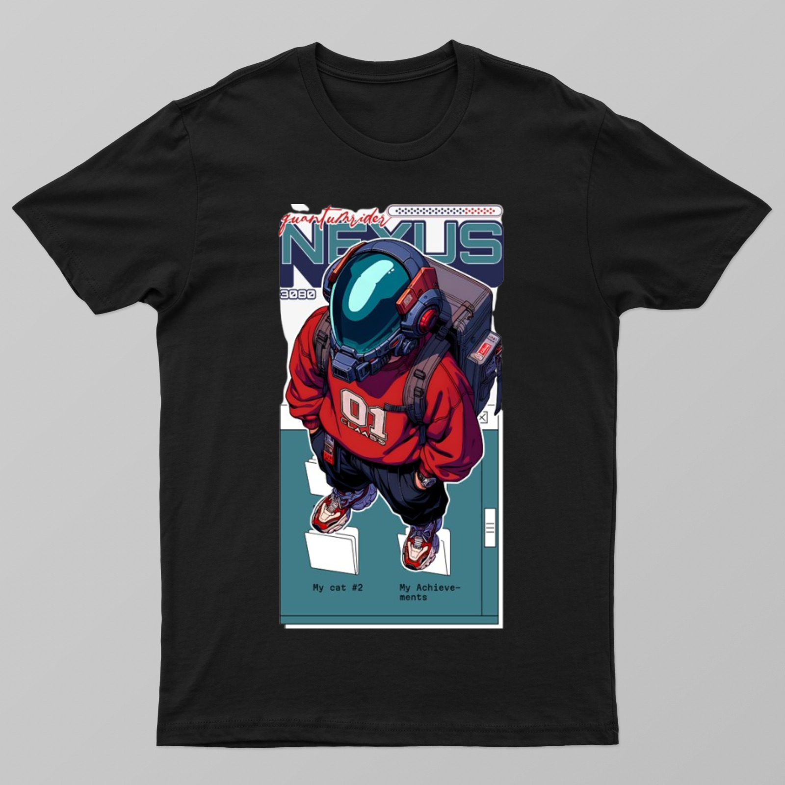 Neon Orbit: Nexus Edition Primium cotton fabric Unisex T-shirt by rvss