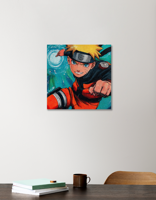 Naruto Poster 12"x12" Acrylic Square Poster by Rabindu Das