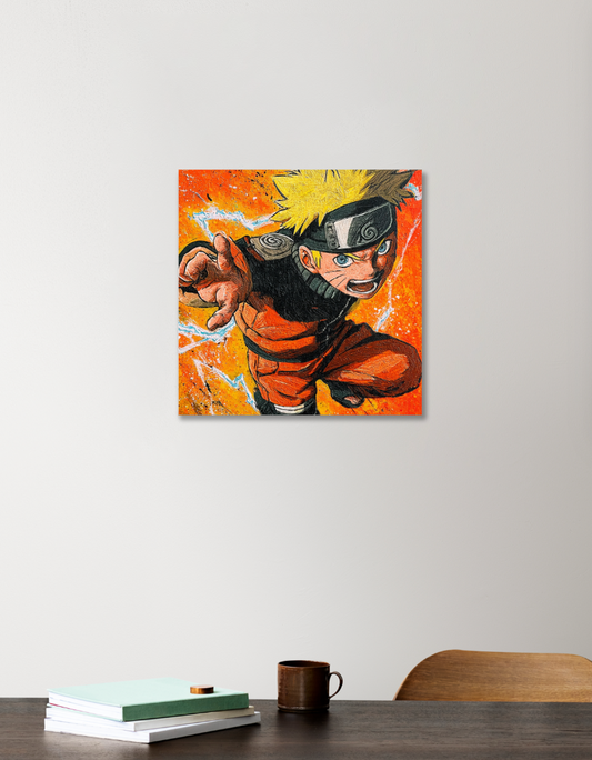 Naruto Poster 12"x12" Acrylic Square Poster by Rabindu Das