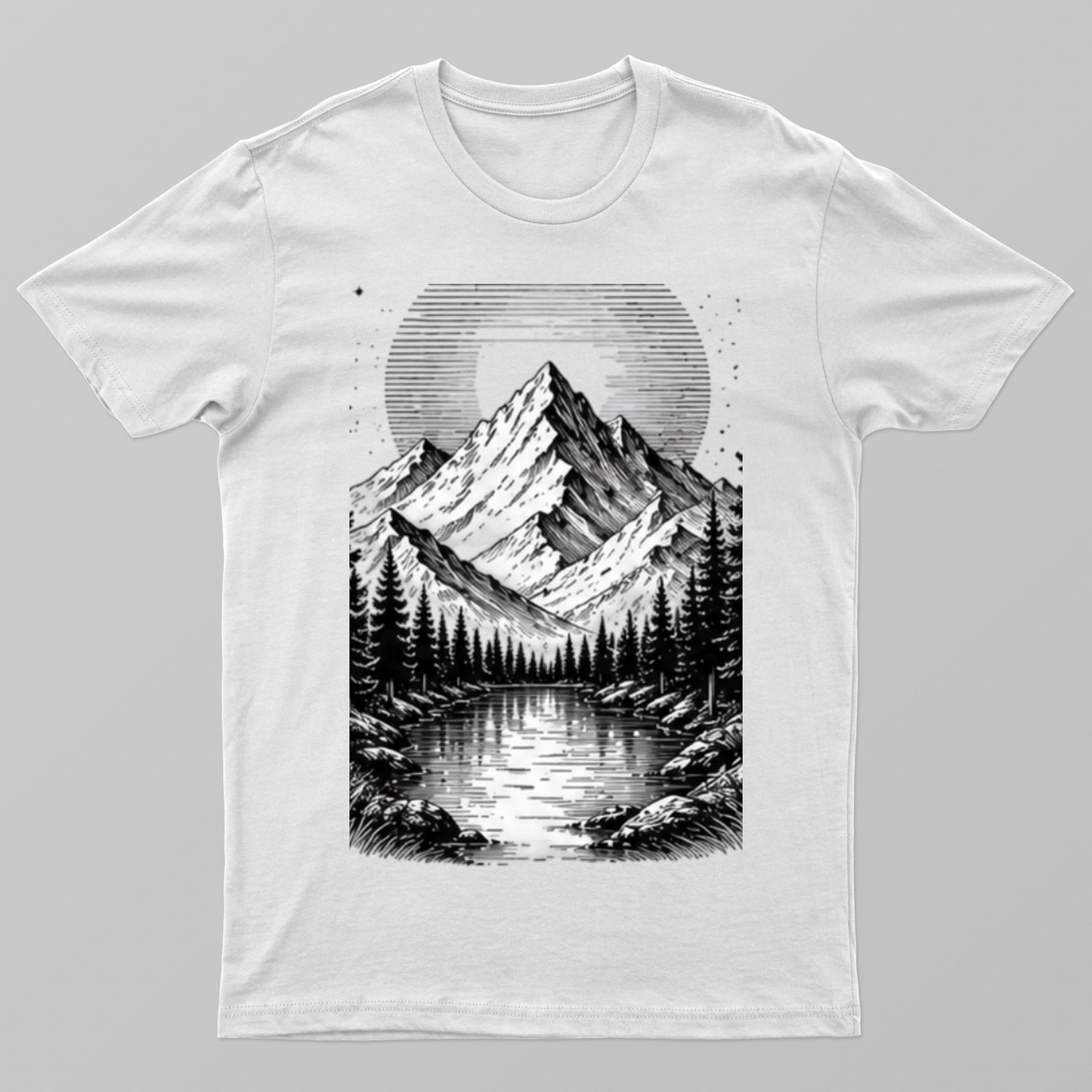 Black Summit Unisex T-shirt by Mahibrata Das