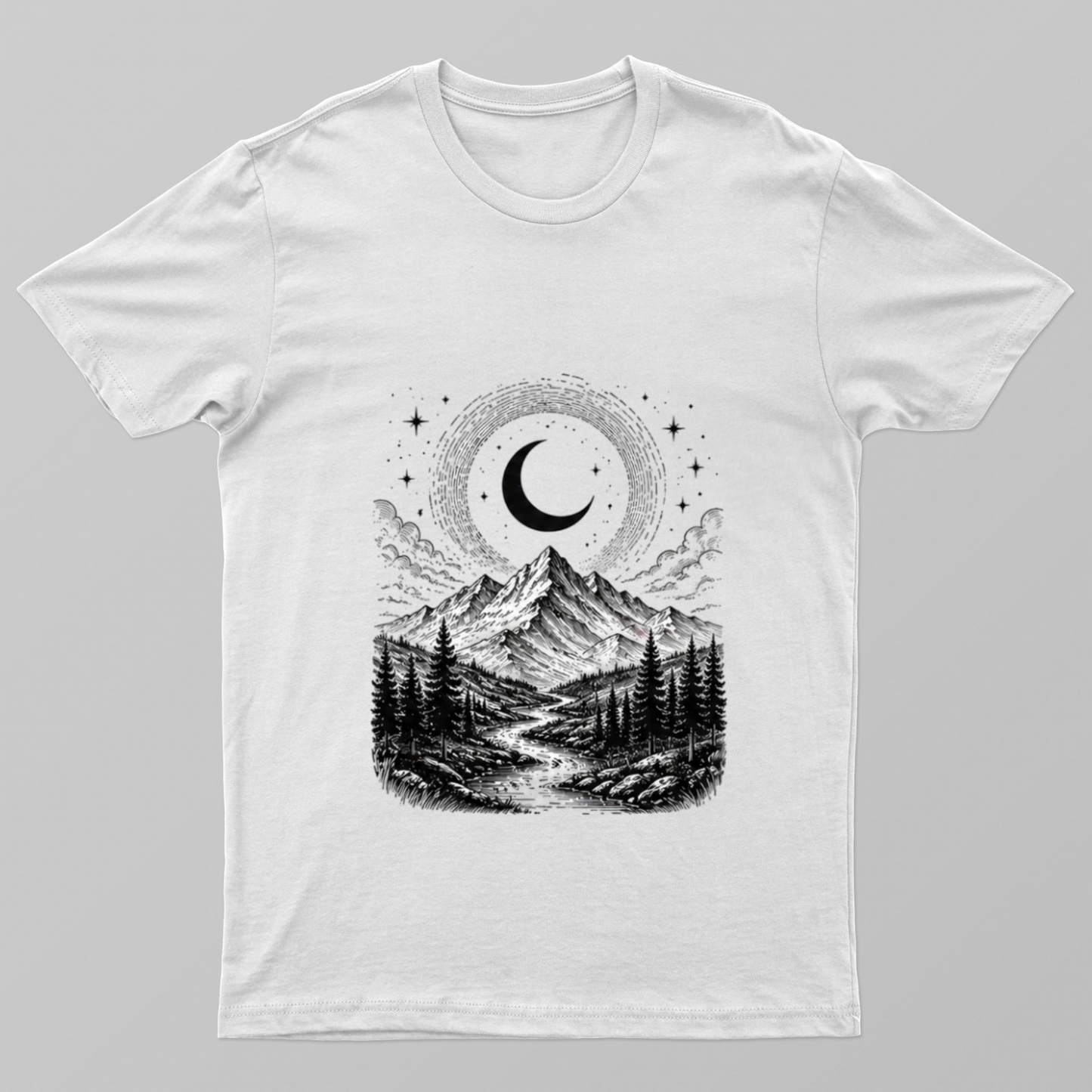 Moonpath Unisex T-shirt by Mahibrata Das