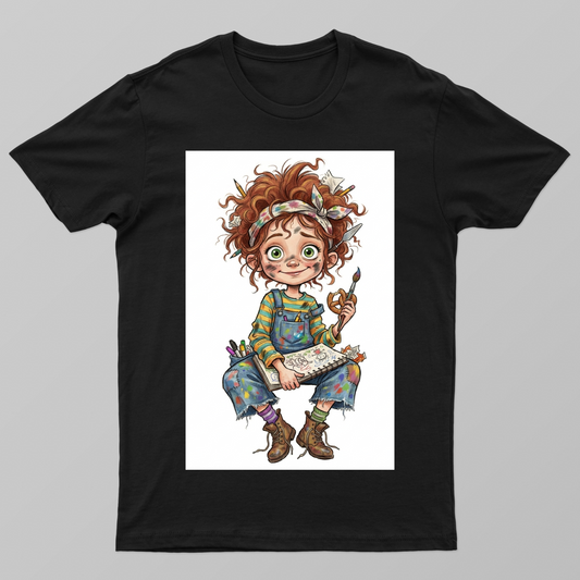 Ms. Messy Unisex T-shirt by Durga Choudhary