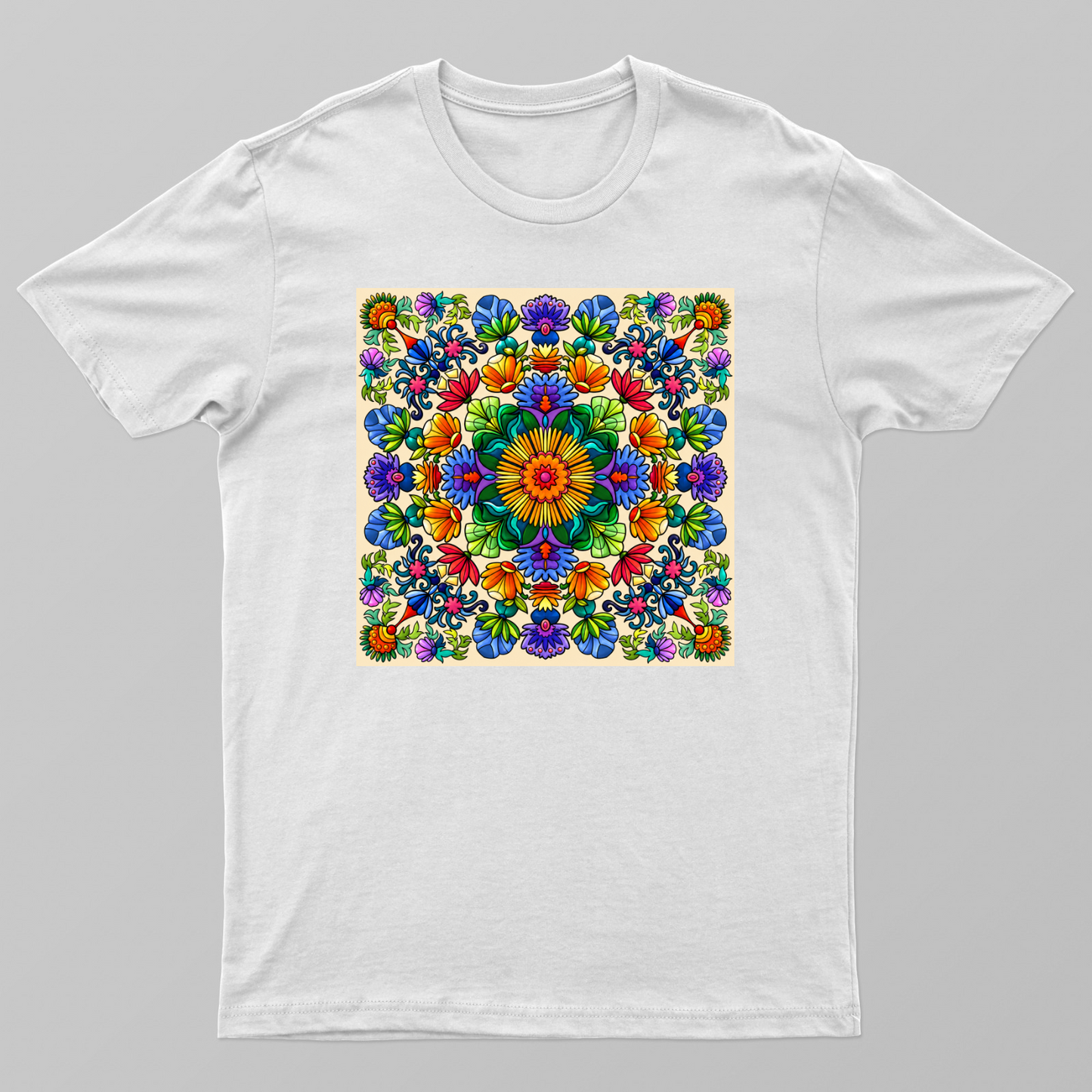 FLORAL MANDALA ART Unisex T-shirt by Dr Cheetu Singh
