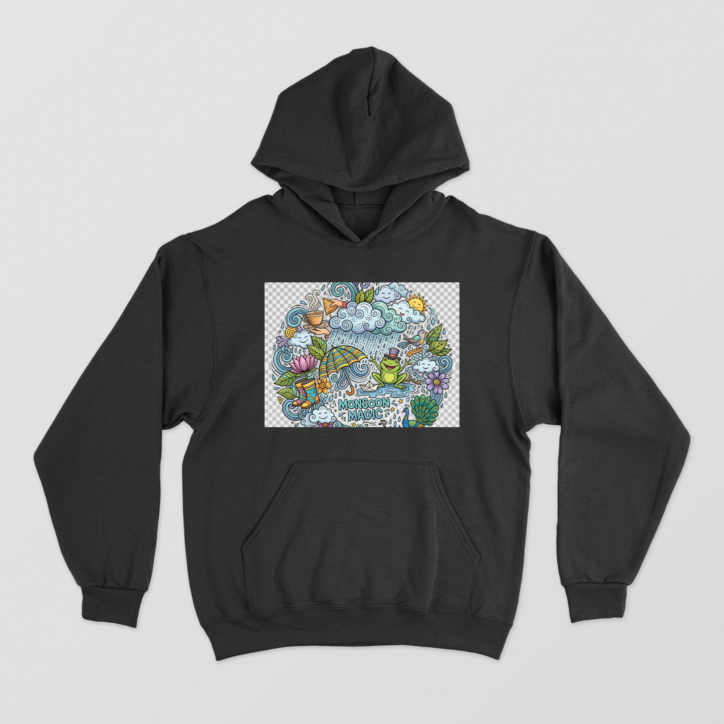 Moonsoon Mania Unisex Hoodie by Durga Choudhary