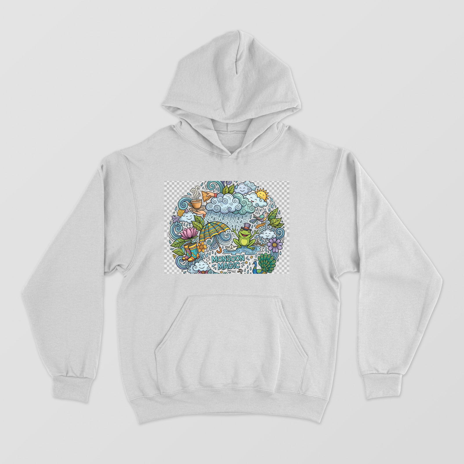 Moonsoon Mania Unisex Hoodie by Durga Choudhary