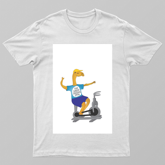 The Great Indian Spin Unisex T-shirt by Moiz M