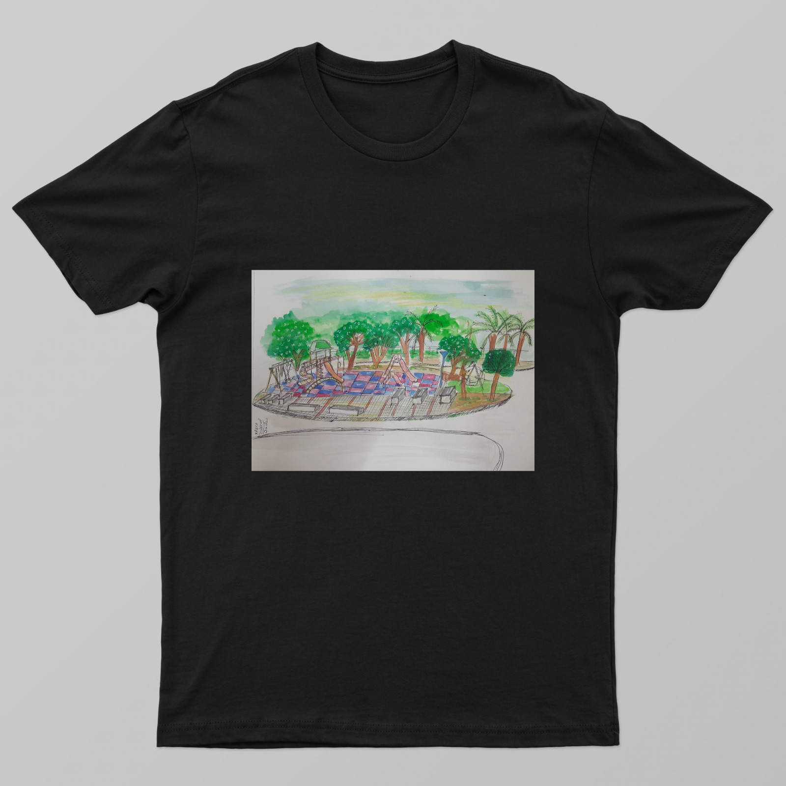 Garden Unisex T-shirt by Moiz M