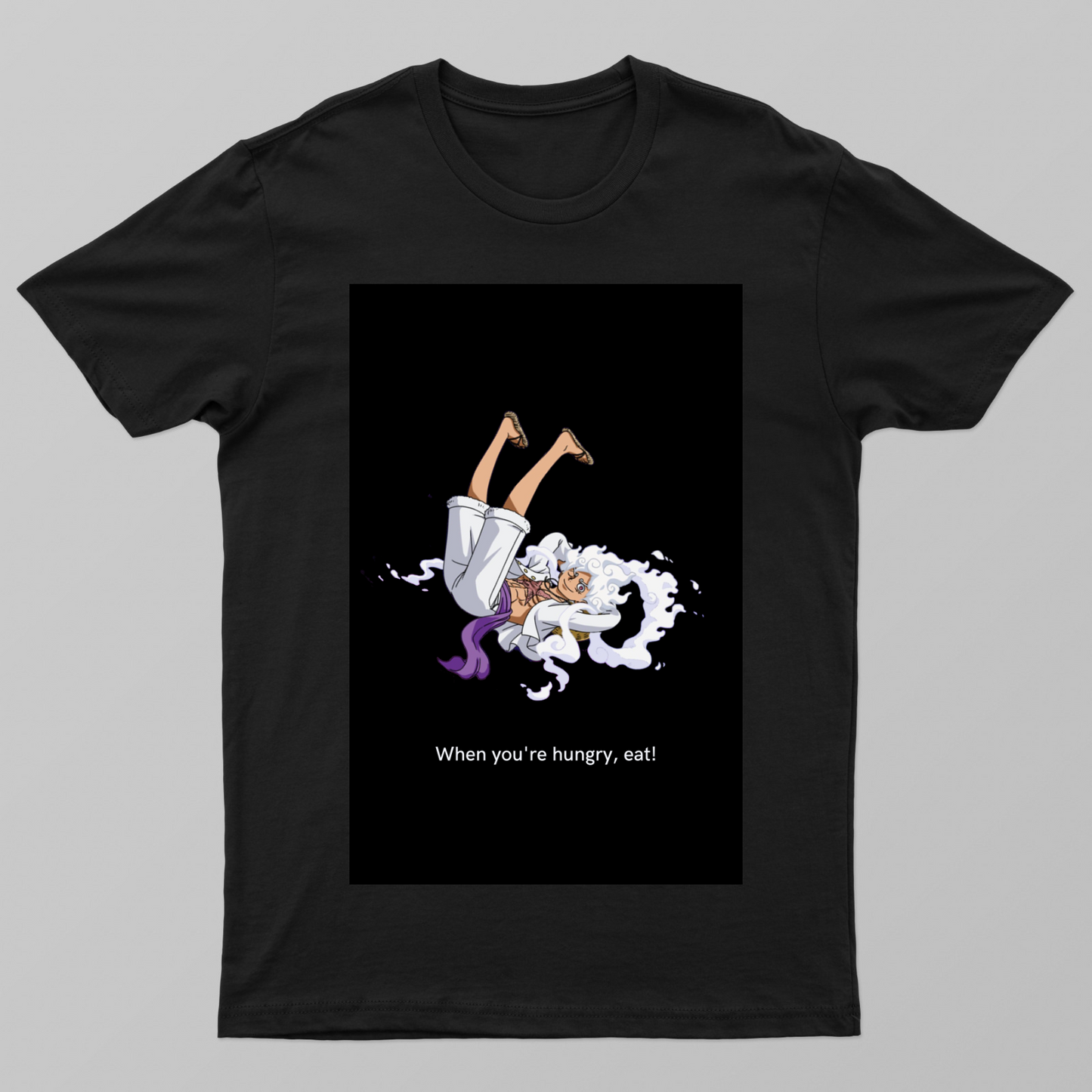 Monkey-D-Luffy on black t-shirt Unisex T-shirt by Parth Suhas Jog