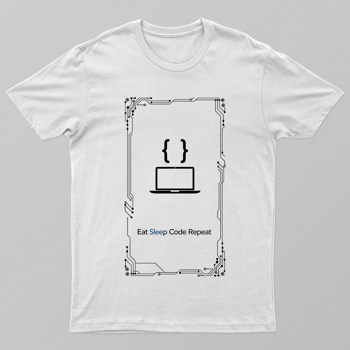 Eat Sleep Code Repeat Unisex T-shirt by @rd_digital_store