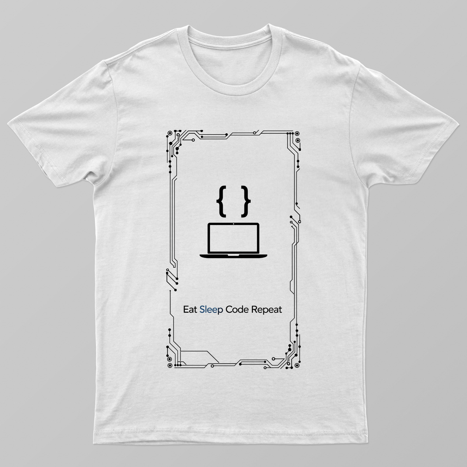 Eat Sleep Code Repeat Unisex T-shirt by @rd_digital_store