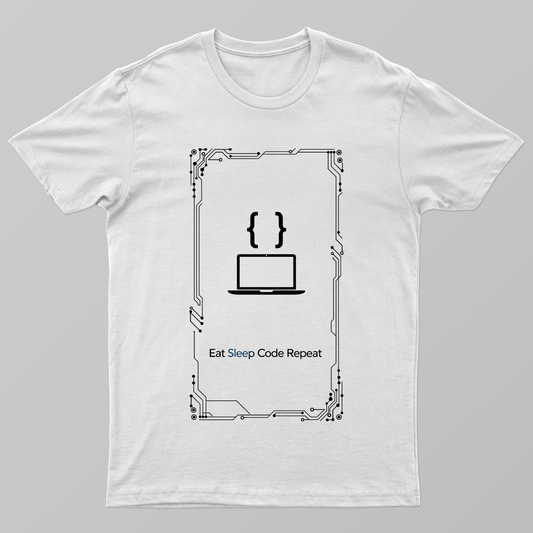 Eat Sleep Code Repeat Unisex T-shirt by @rd_digital_store