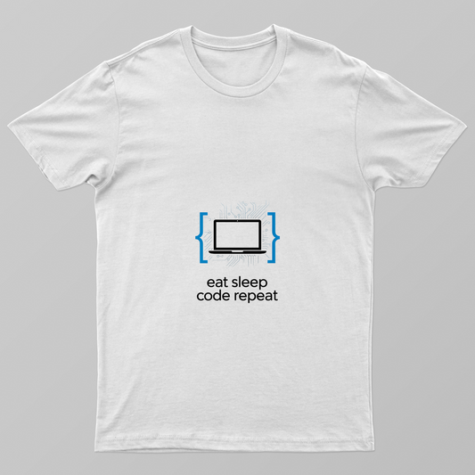 Eat Sleep Code Repeat Unisex T-shirt by @rd_digital_store