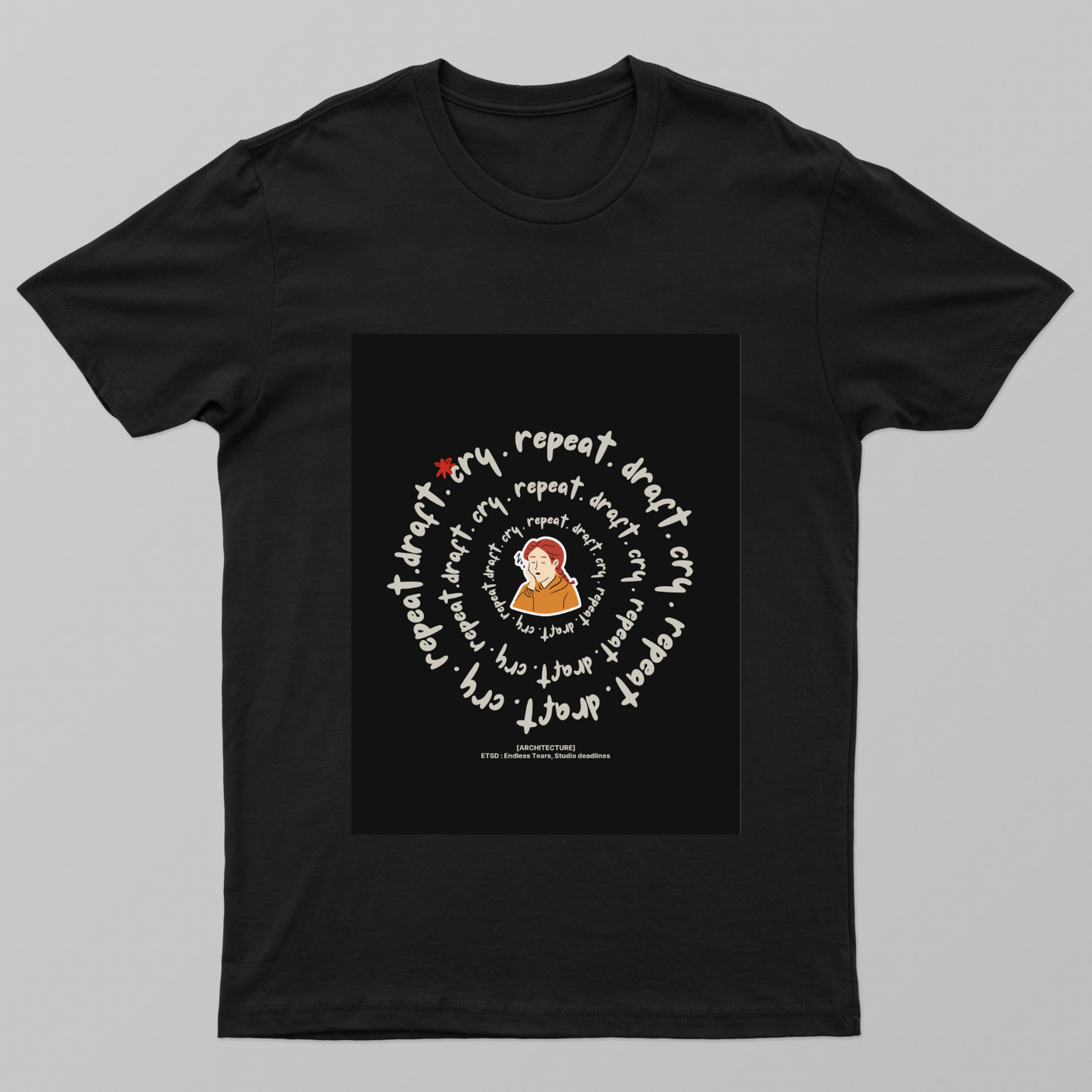 draft . repeat . cry - architecture life cycle Unisex T-shirt by Jigisha Mhatre