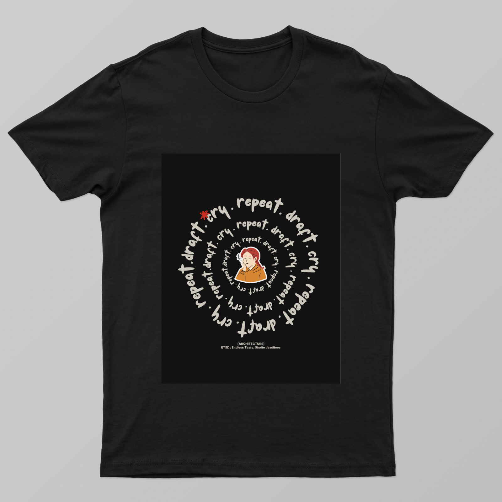 draft . repeat . cry - architecture life cycle Unisex T-shirt by Jigisha Mhatre