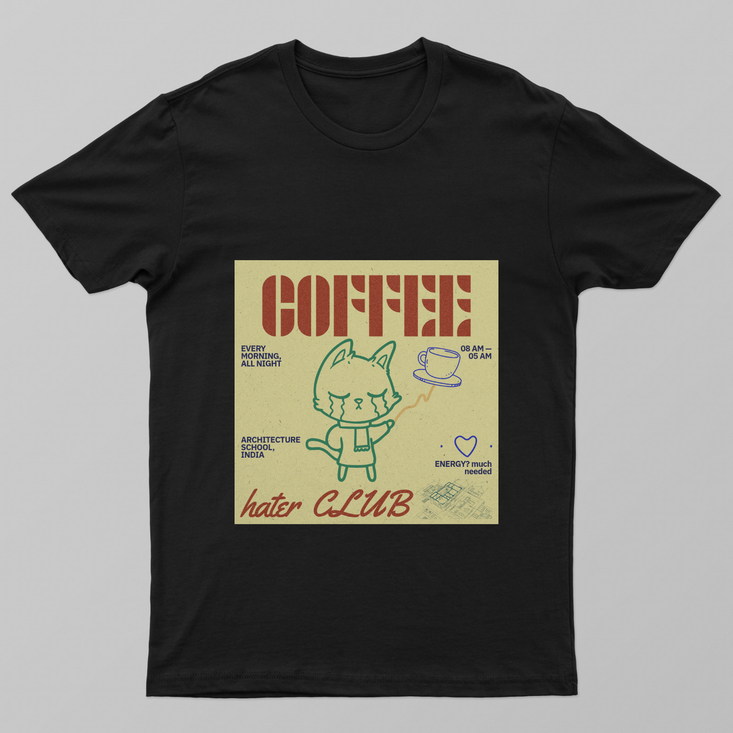 COFFEE LOVER + HATER CLUB Unisex T-shirt by @jigishamhatree