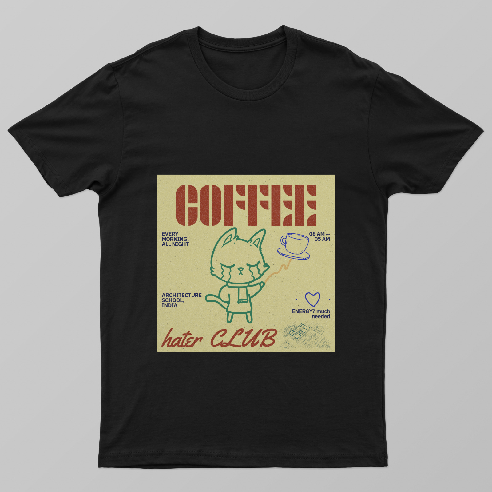 COFFEE LOVER + HATER CLUB Unisex T-shirt by @jigishamhatree
