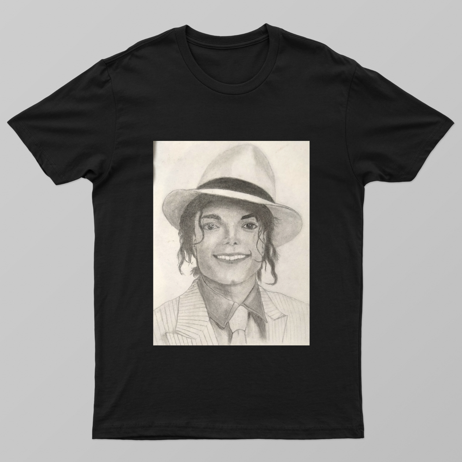Michael jackson's smooth criminal sketch t shirt Unisex T-shirt by Ngurang Taya 