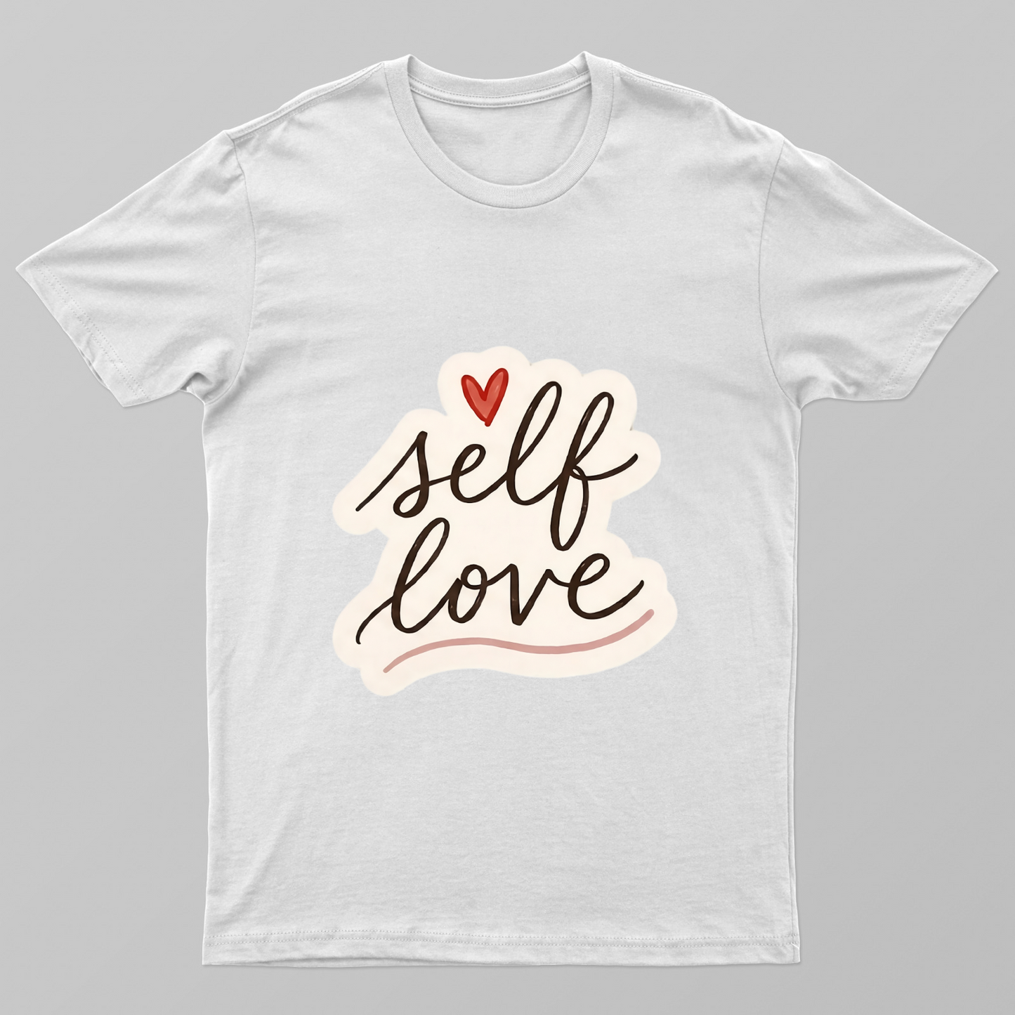 Minimal Self Love Design Unisex T-shirt by ScarletMosaic
