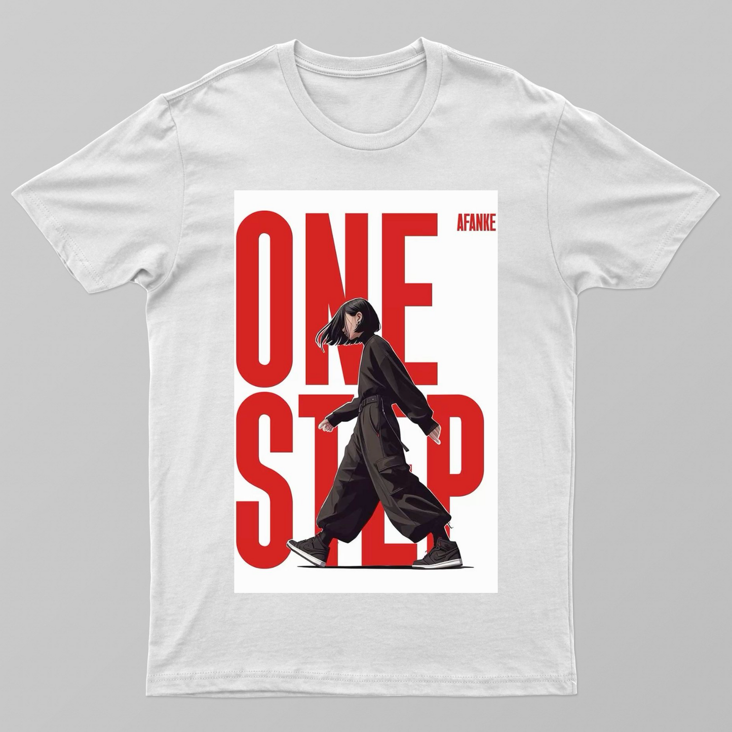 One step afanne Unisex T-shirt by @union.sr