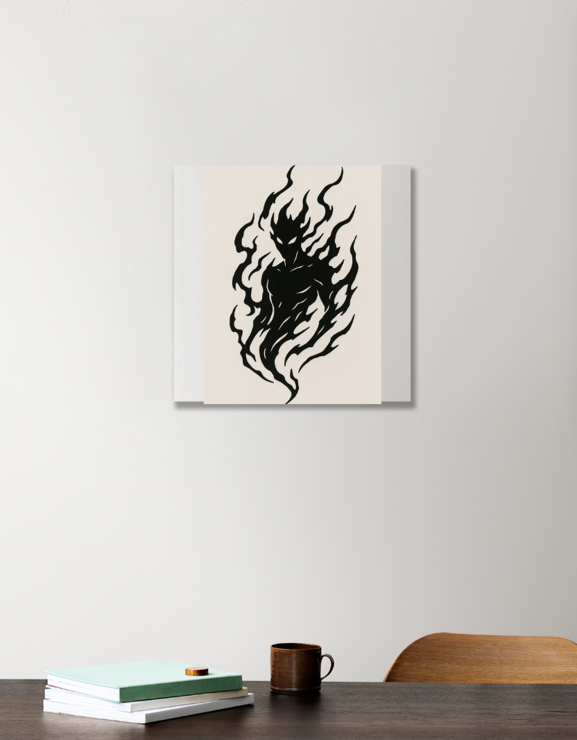 Be fire 12"x12" Acrylic Square Poster by @union.sr