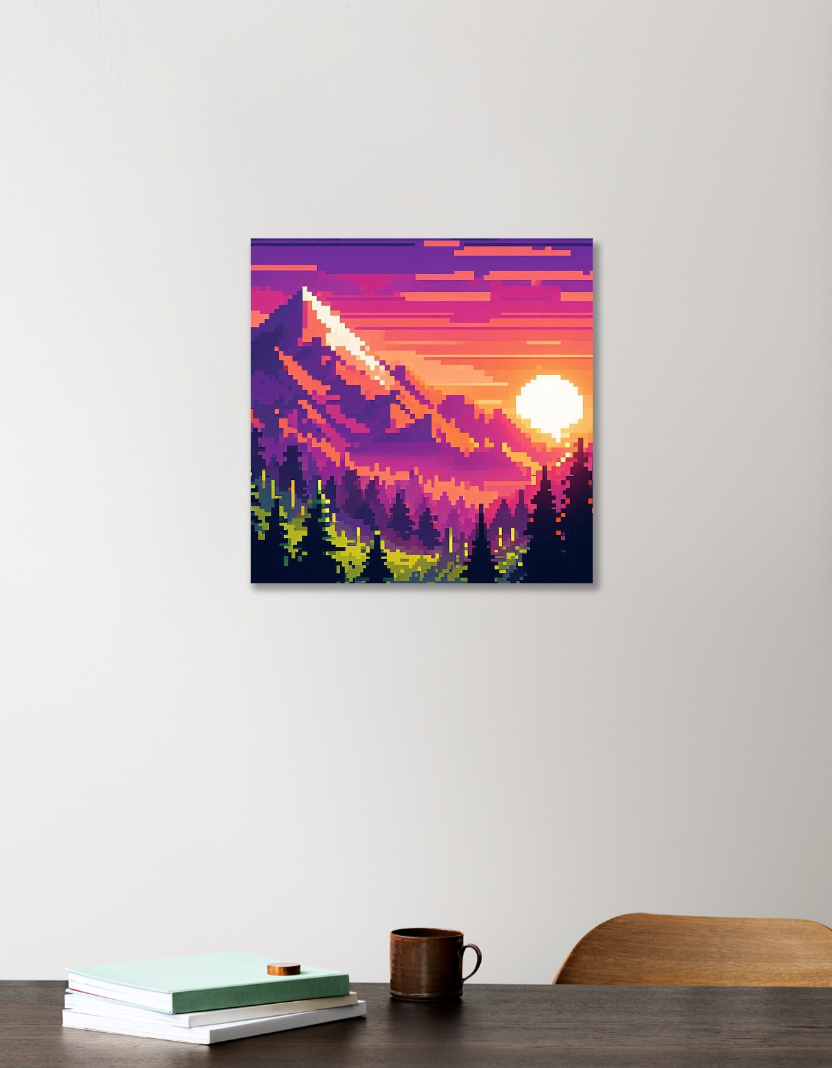Pixel art 12"x12" Acrylic Square Poster by @union.sr