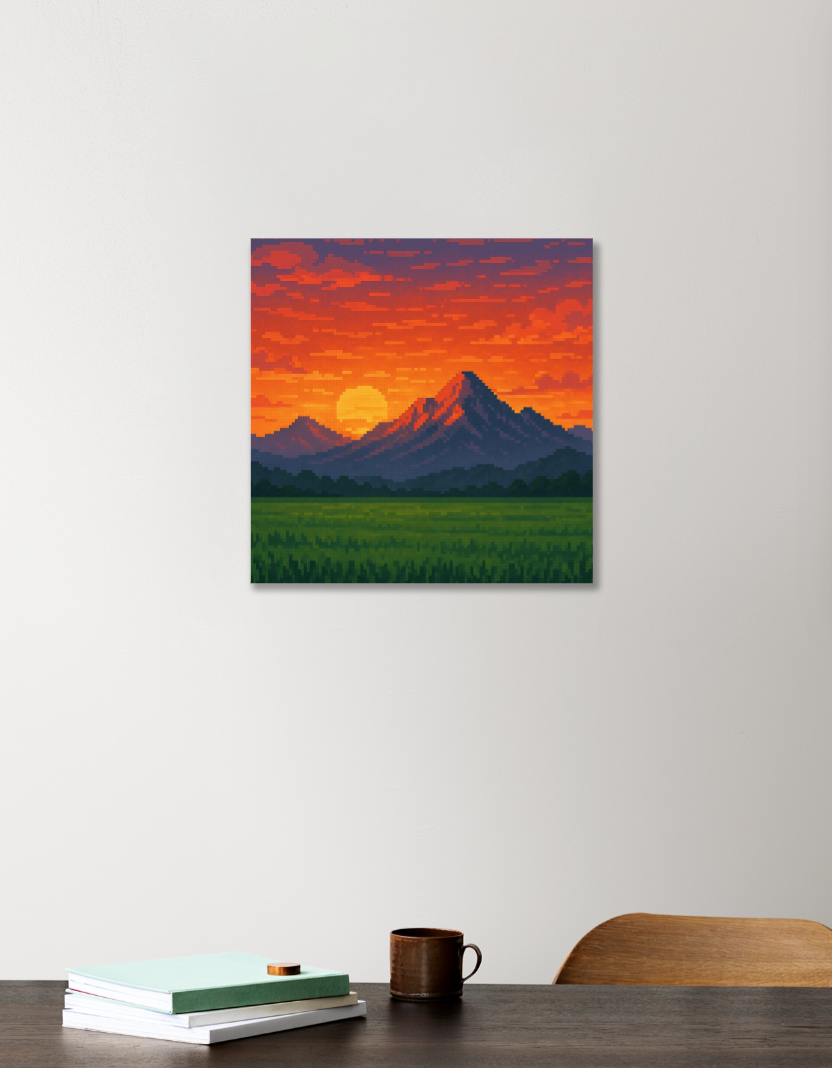 Pixel art 12"x12" Acrylic Square Poster by @union.sr