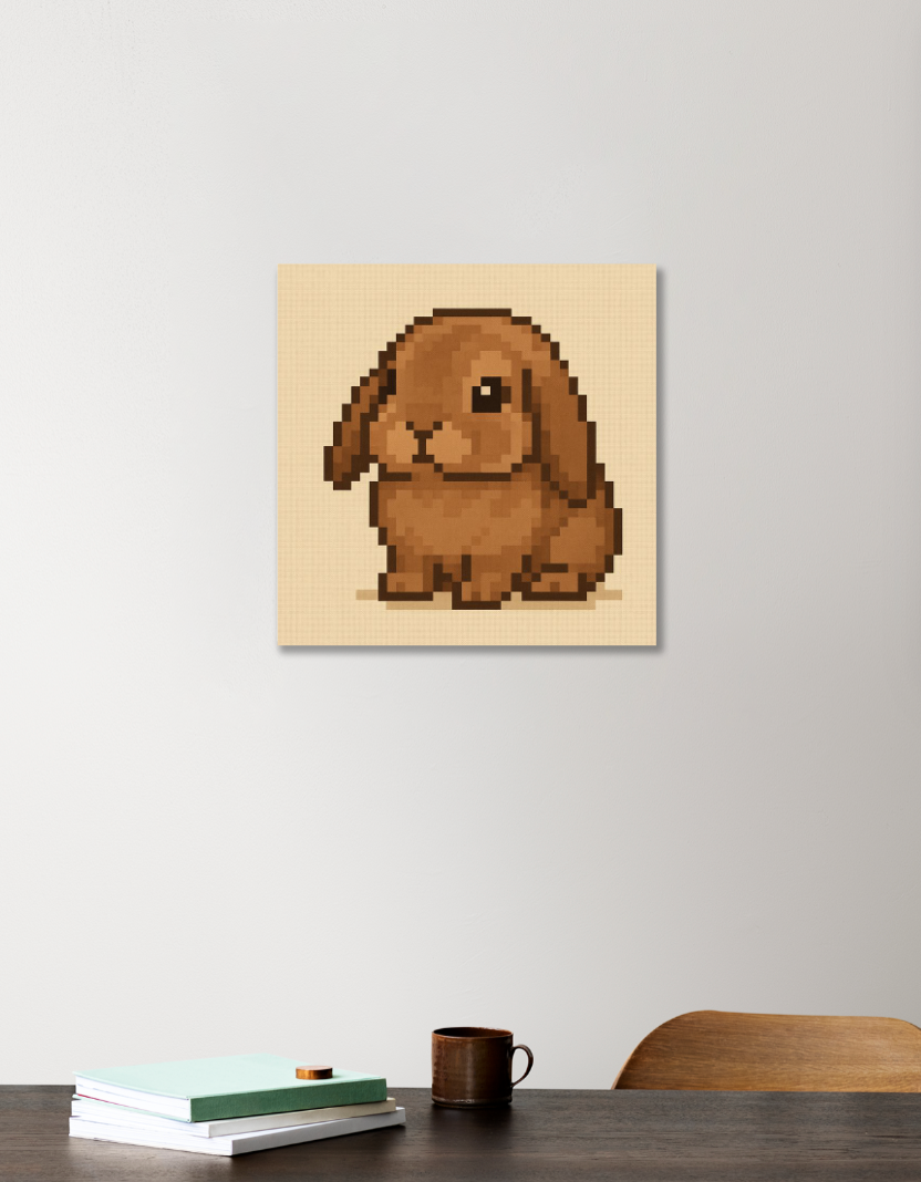 Pixel art 12"x12" Acrylic Square Poster by @union.sr
