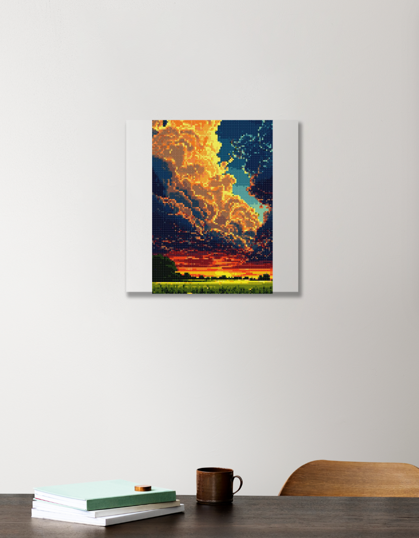 Pixel art 12"x12" Acrylic Square Poster by @union.sr