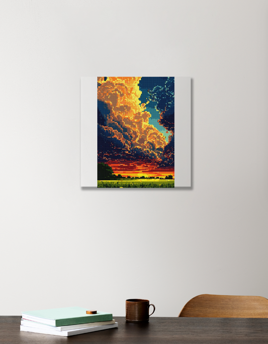 Pixel art 12"x12" Acrylic Square Poster by @union.sr