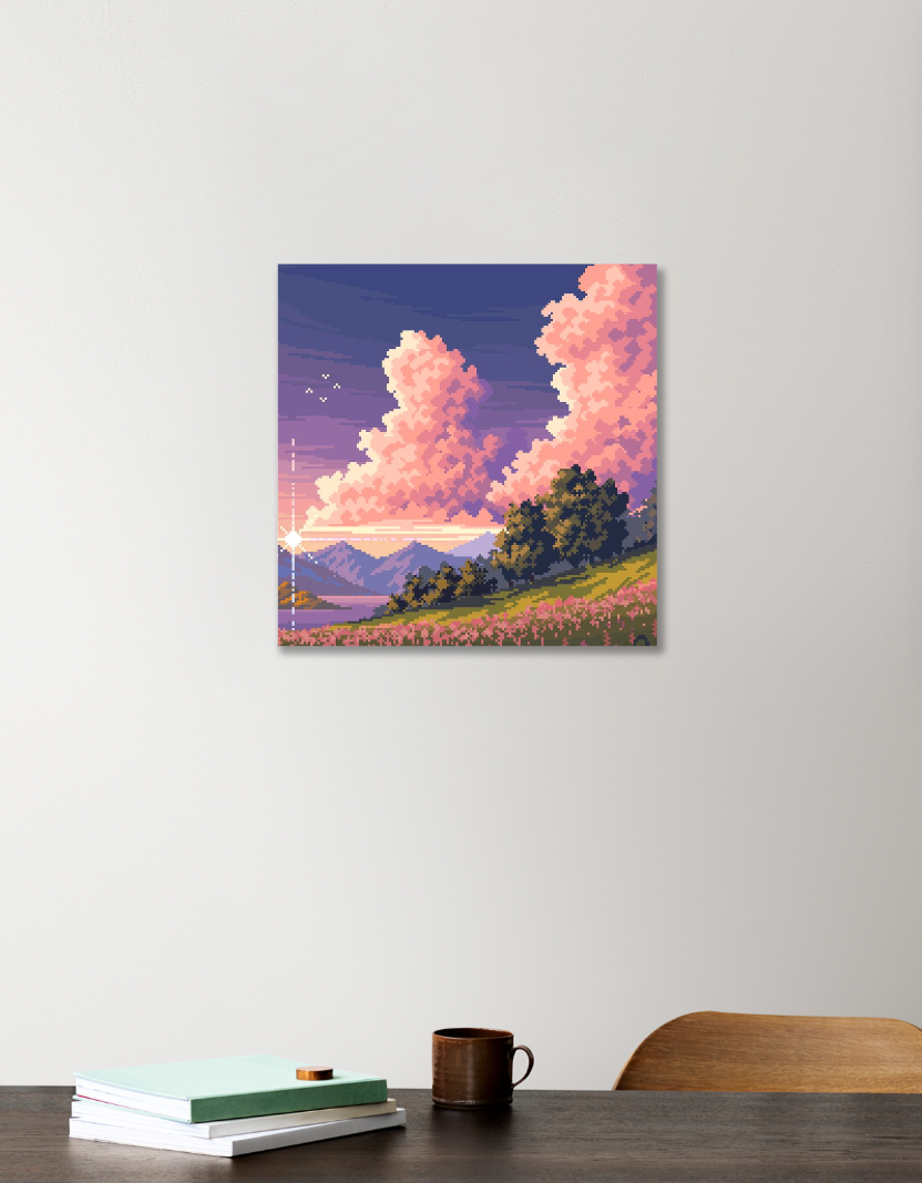 Pixel art 12"x12" Acrylic Square Poster by @union.sr
