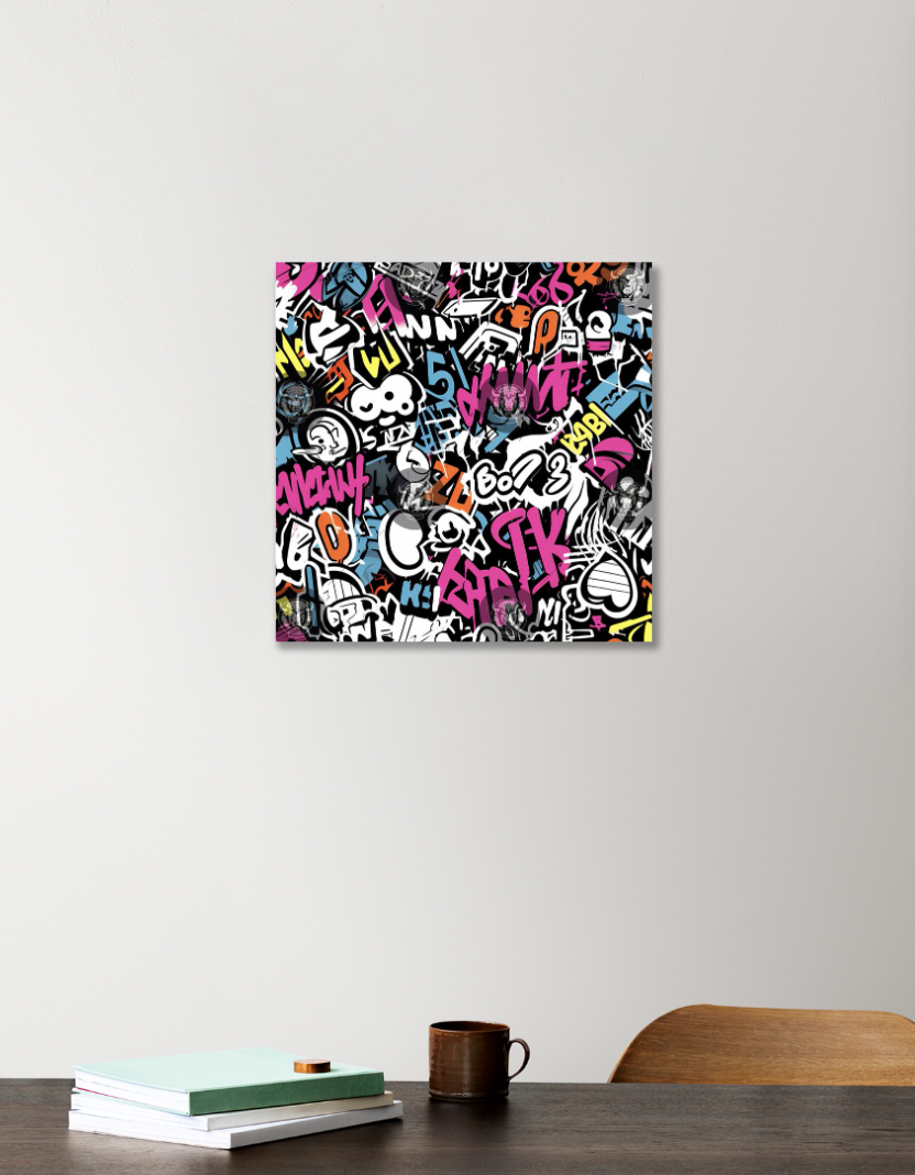 Caligraphy 12"x12" Acrylic Square Poster by @union.sr