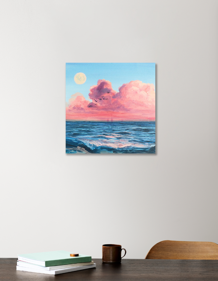 Ocean of imagination 12"x12" Acrylic Square Poster by @union.sr