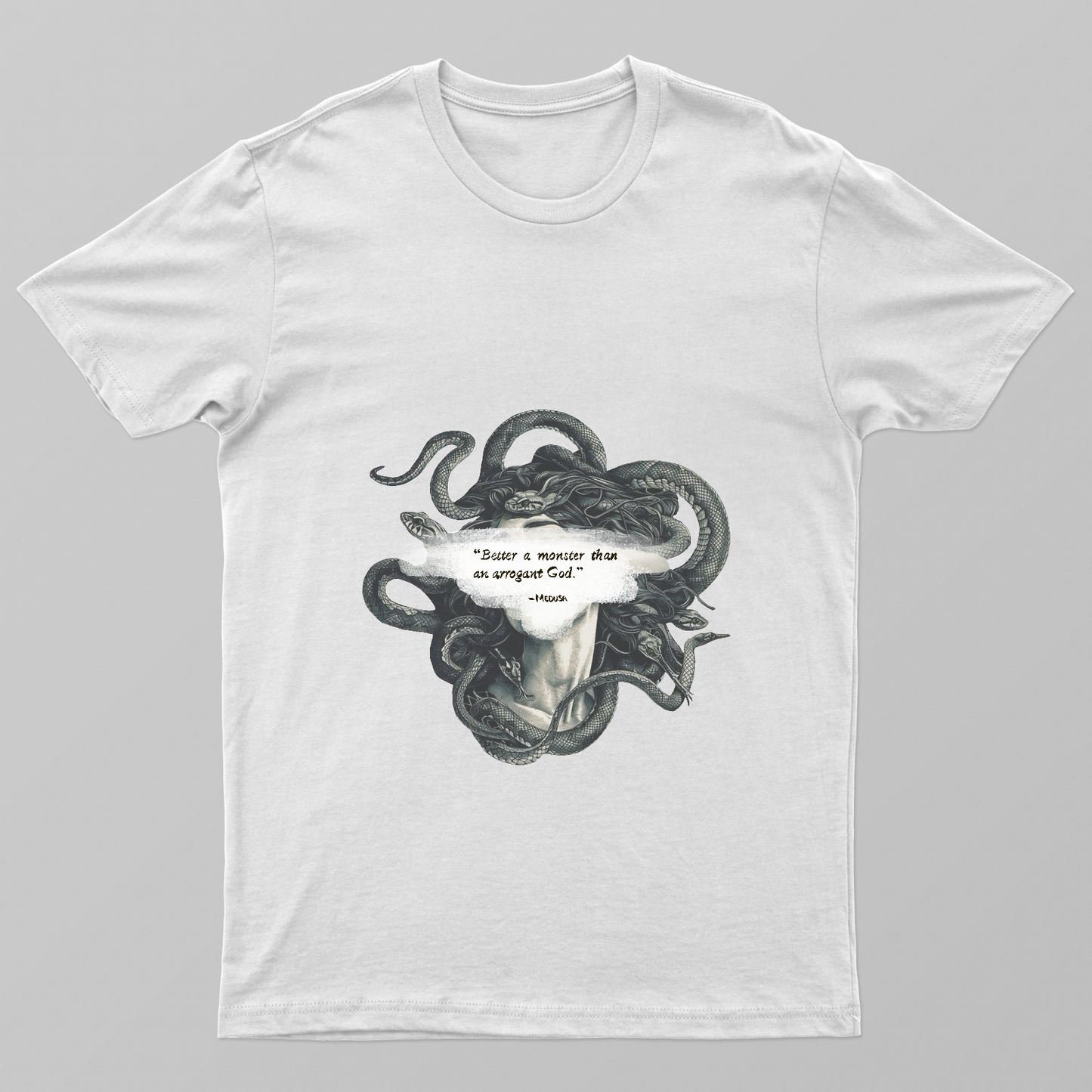 Medusa quote Unisex T-shirt by @n_im_brar.art