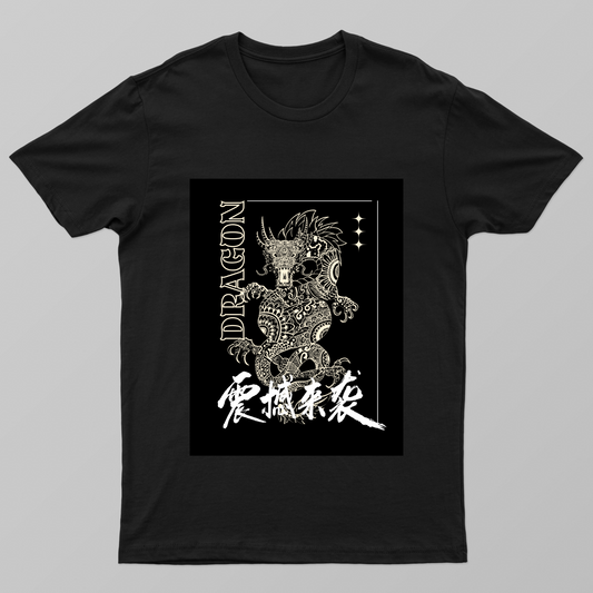 Celestial dragon design Unisex T-shirt by Jessica Nandi
