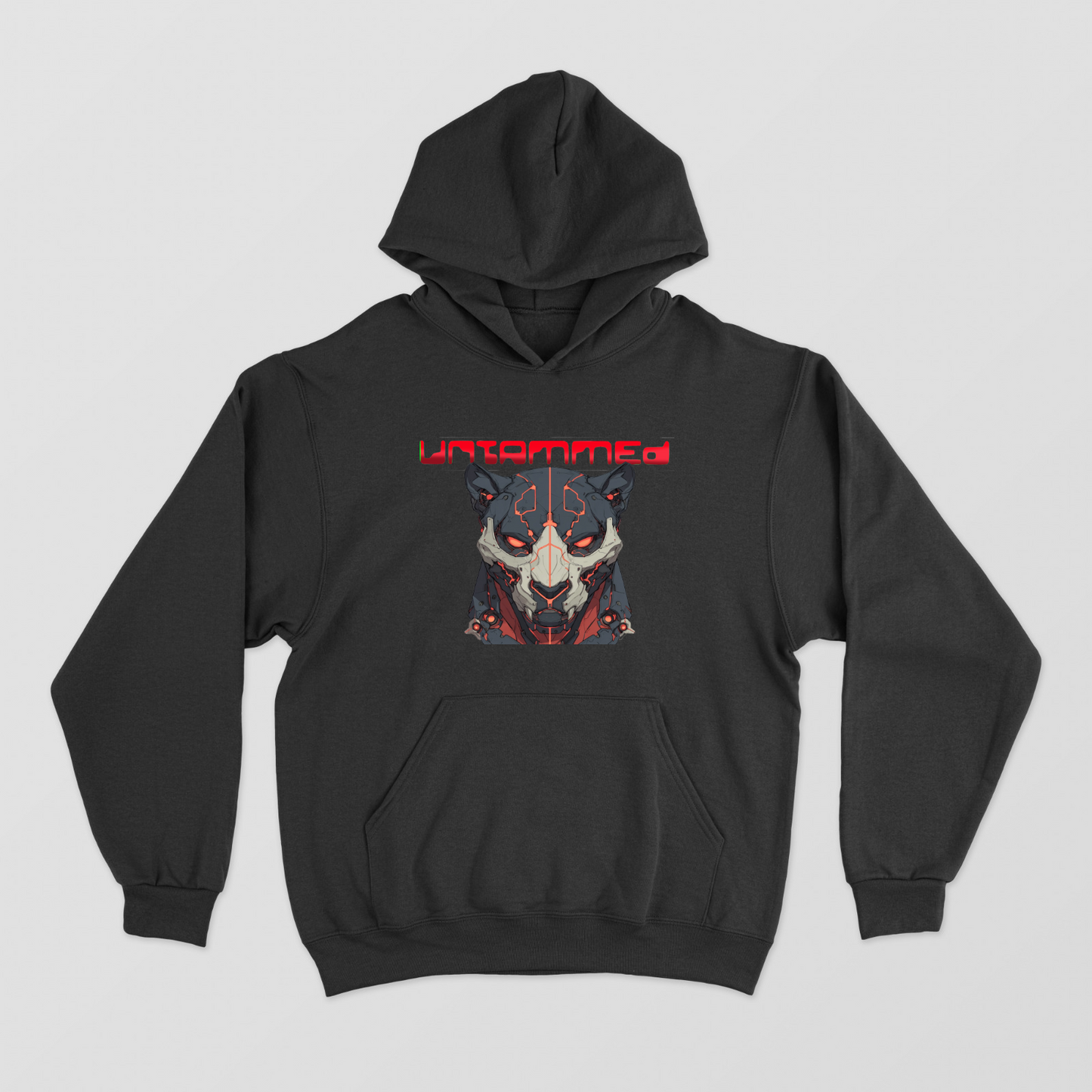 UNTAMMED- Mech Cat Premium Hoodie Unisex Hoodie by @Sharathdraws
