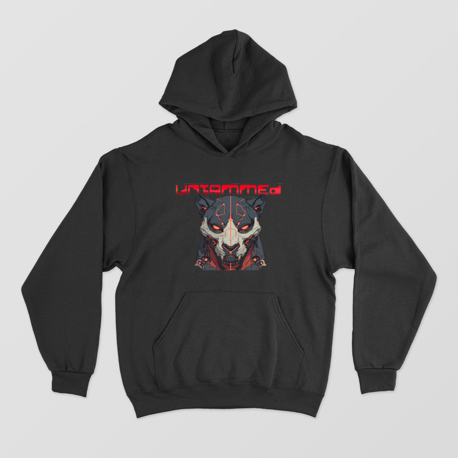 UNTAMMED- Mech Cat Premium Hoodie Unisex Hoodie by @Sharathdraws
