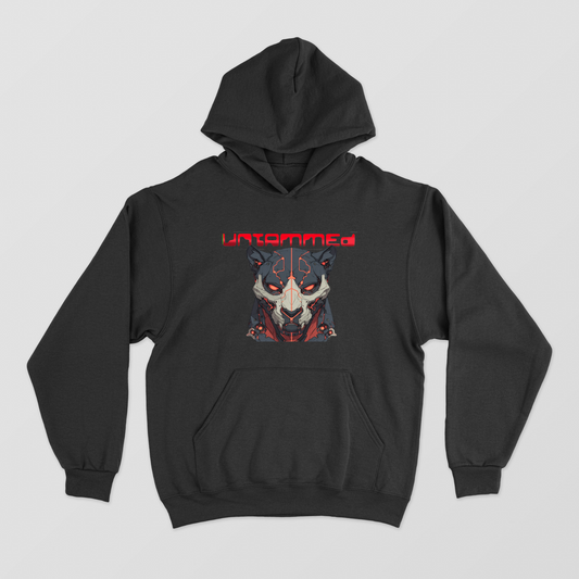UNTAMMED- Mech Cat Premium Hoodie Unisex Hoodie by @Sharathdraws