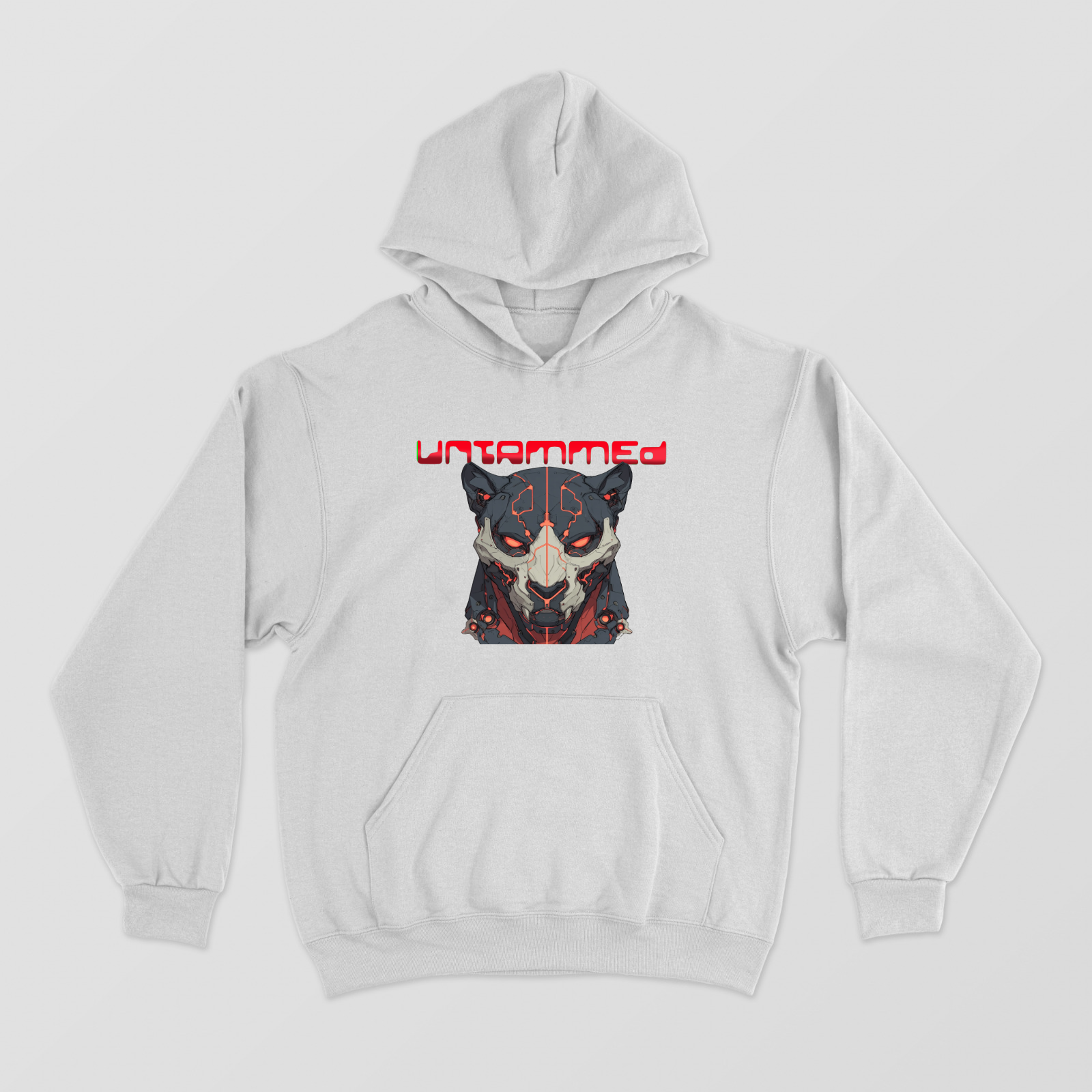 UNTAMMED- Mech Cat Premium Hoodie Unisex Hoodie by @Sharathdraws