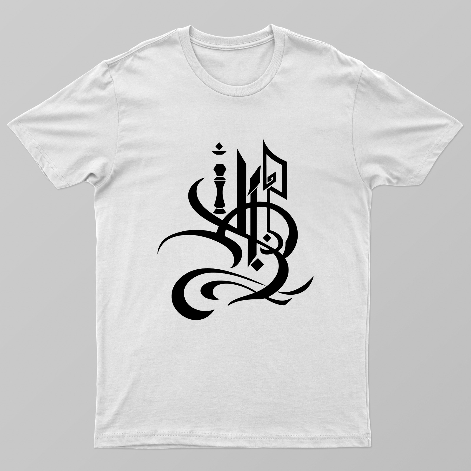 Obsidian Script Unisex T-shirt by Tapashree Das