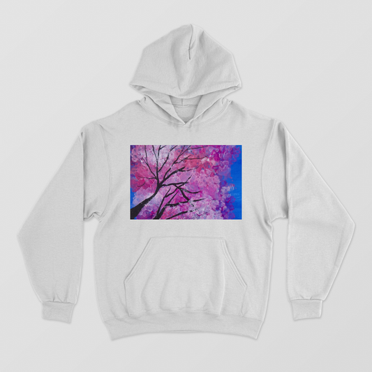 Cherry Blossom Unisex Hoodie by Saptaparna Mitra 