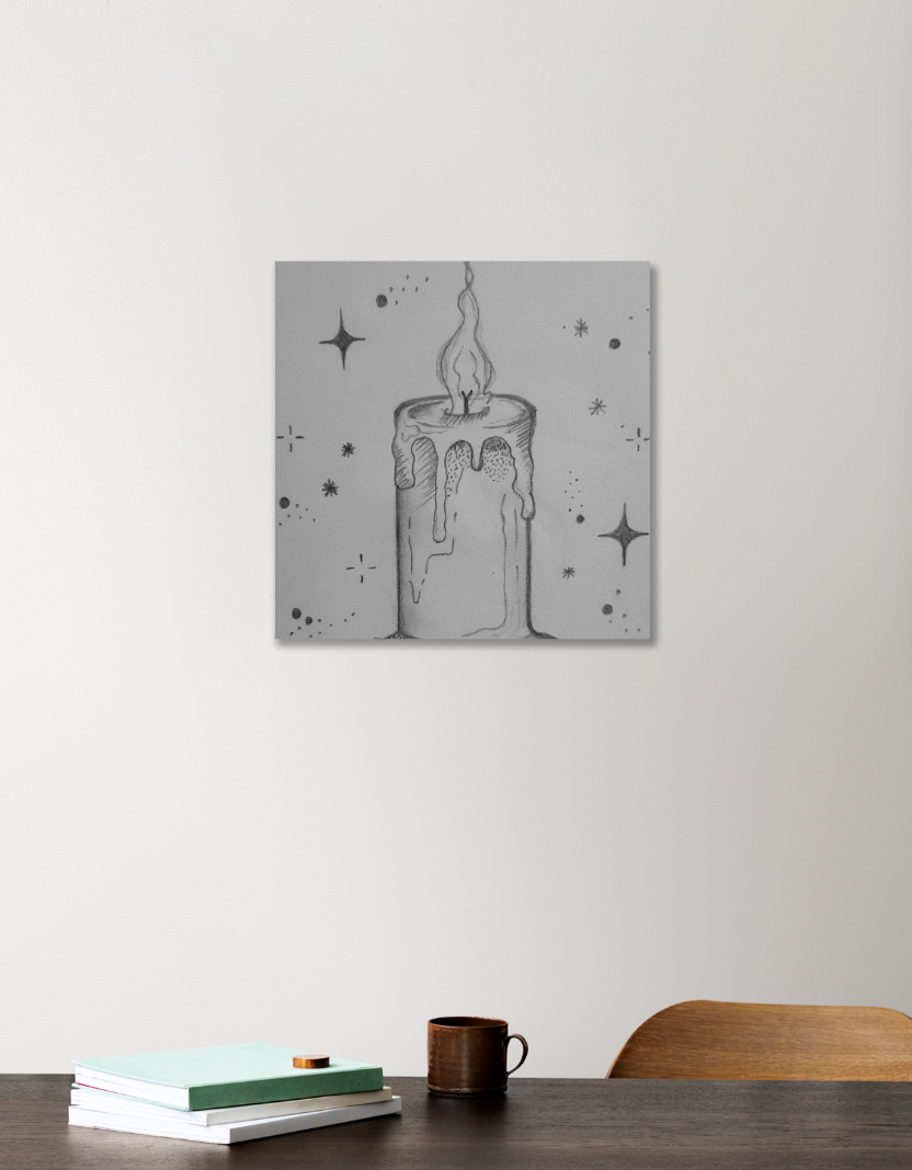 Light Of Hope 12"x12" Acrylic Square Poster by Saptaparna Mitra 