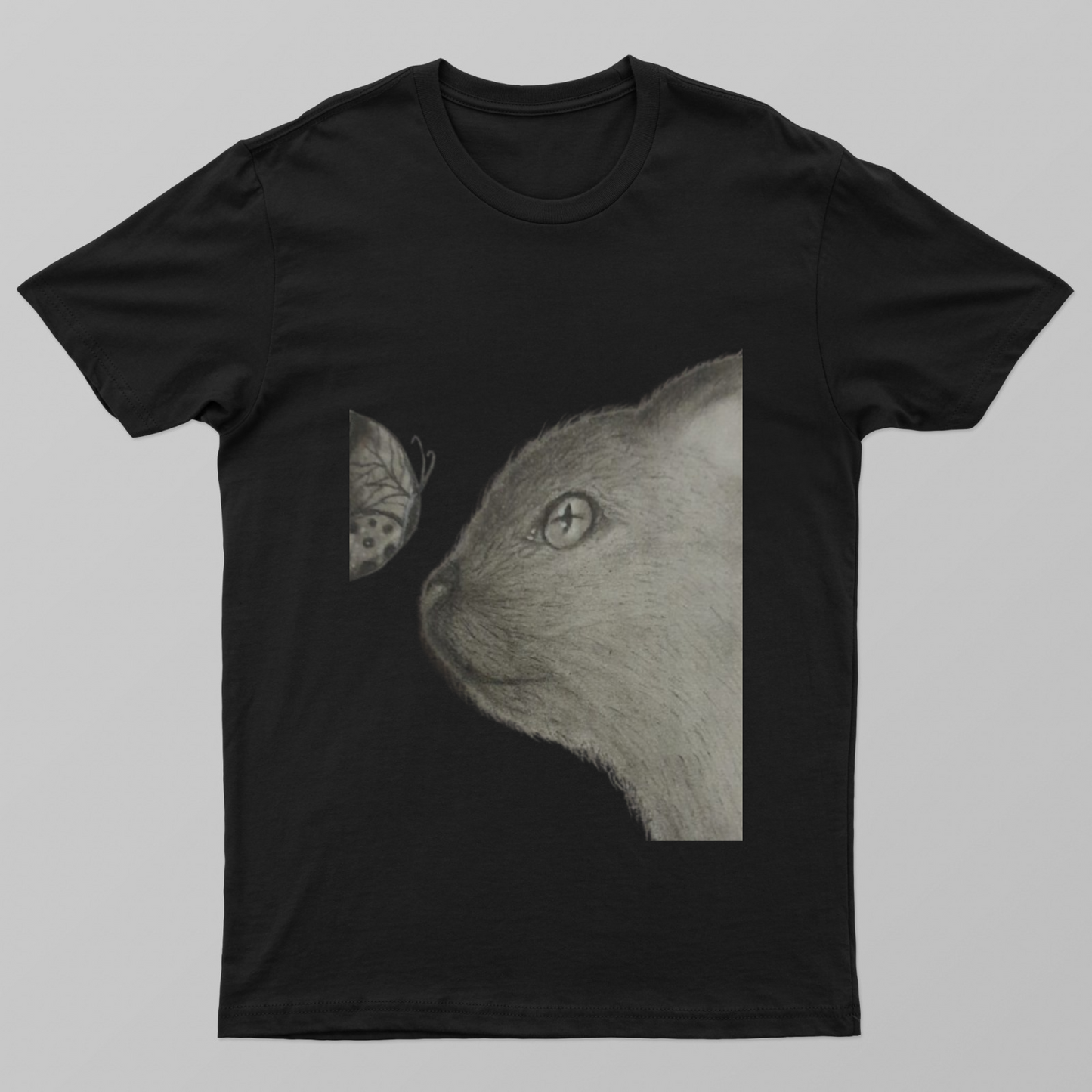 Cat Design Unisex T-shirt by Saptaparna Mitra 