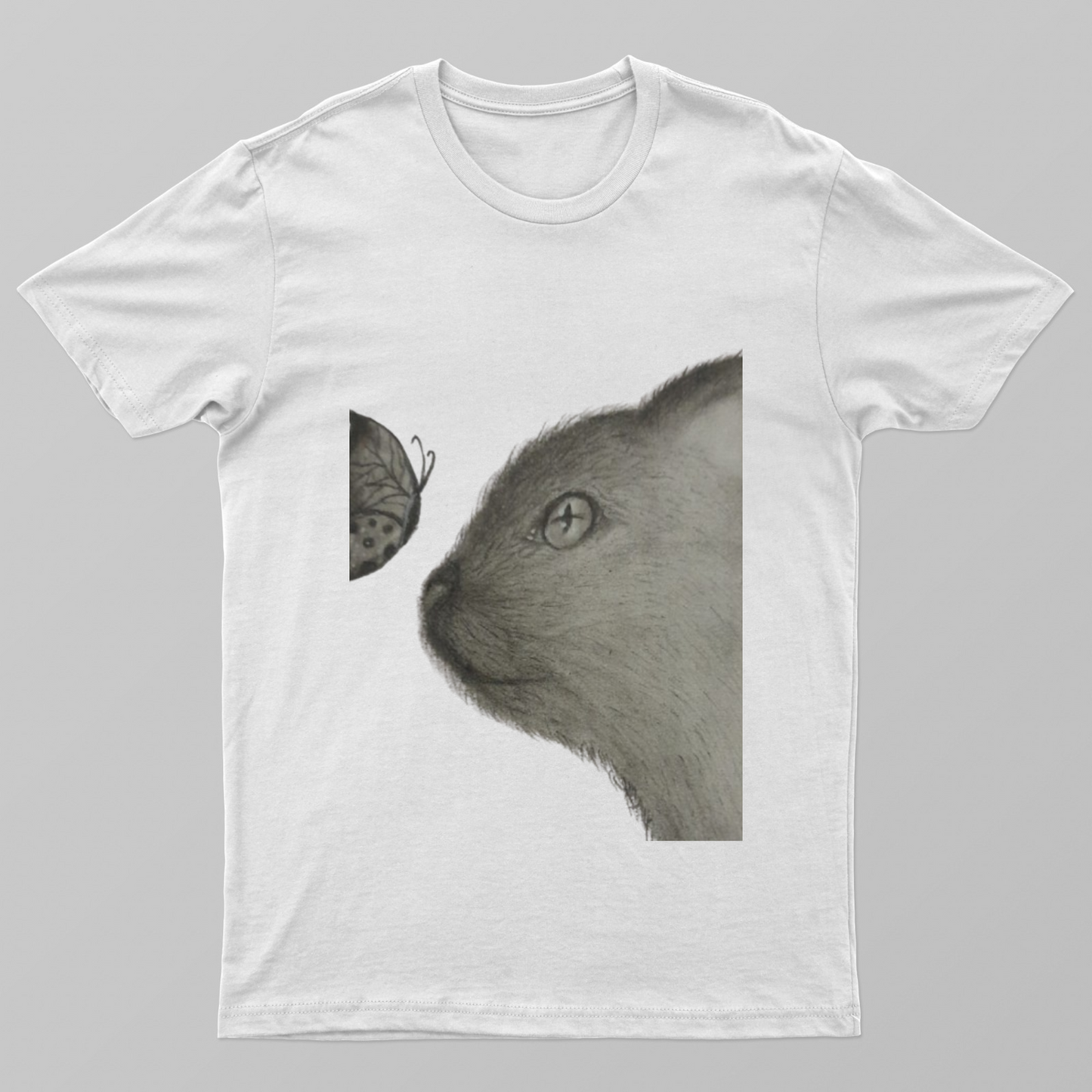 Cat Design Unisex T-shirt by Saptaparna Mitra 