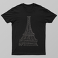 Eiffel Tower Unisex T-shirt by Saptaparna Mitra 