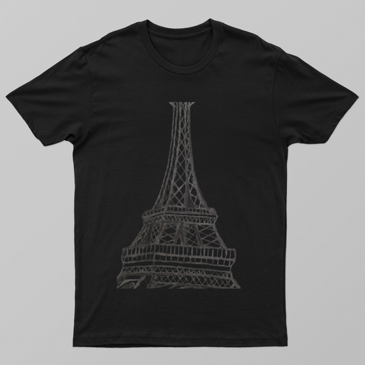 Eiffel Tower Unisex T-shirt by Saptaparna Mitra 